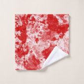 Marbre rouge et blanc abstrait (Gant de toilette)