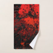 Marbre rouge, noir et gris Abstrait (Serviette à main)