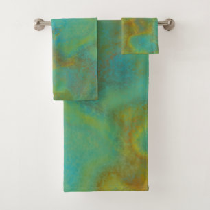 Marbre rouille et turquoise abstrait 6