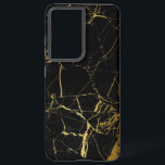 Marbre Samsung Galaxy Coque<br><div class="desc">Motif en marbre noir et or Samsung Galaxy S21  Coque</div>