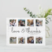 Marbre Script Photo Collage Amour & Merci (Debout devant)