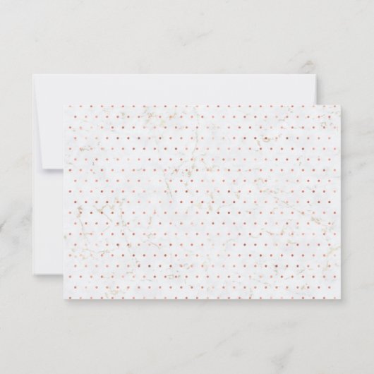 Marbre | Simple Typographie moderne RSVP Insertion (Dos)