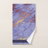 Marbre simple violet et or ID672 (Serviette à main)