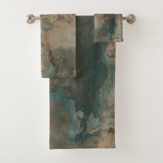 Marbre turquoise abstrait (En situation)