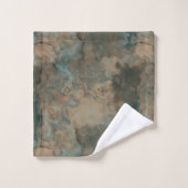 Marbre turquoise abstrait (Gant de toilette)