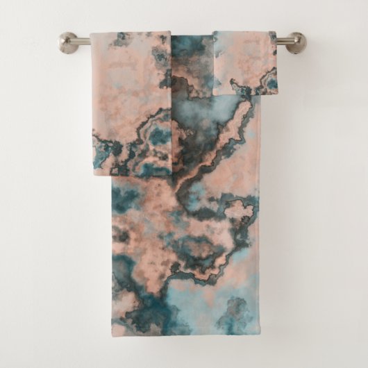 Marbre turquoise abstrait (En situation)
