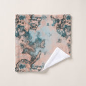 Marbre turquoise abstrait (Gant de toilette)