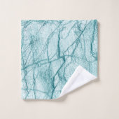 Marbre turquoise foncé (Gant de toilette)