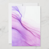 Marbre | Typographie Moderne Invitation Anniversai (Dos)