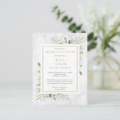 Marbre vert Célébration de la vie Invitation (Debout devant)