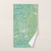 marbre vert et blanc abstrait (Serviette à main)