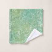 marbre vert et blanc abstrait (Gant de toilette)