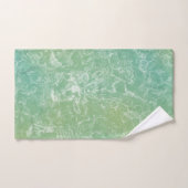marbre vert et blanc abstrait (Serviette à main)