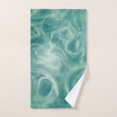 Marbre vert turquoise Abstrait (Serviette à main)