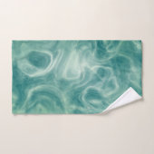 Marbre vert turquoise Abstrait (Serviette à main)