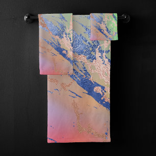 Marbre vif   Aquarelle couleur gras pastel