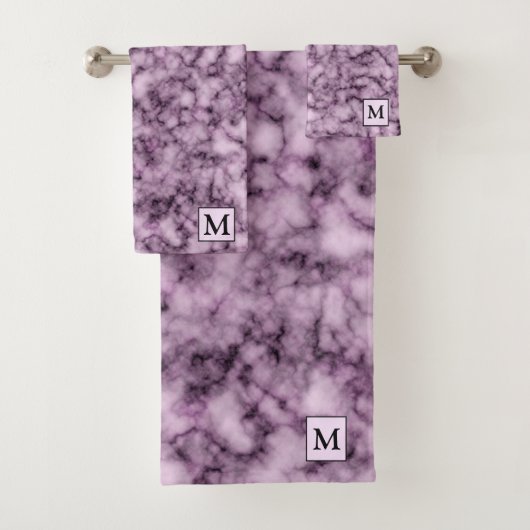 Marbre violet de luxe Monogramme (En situation)