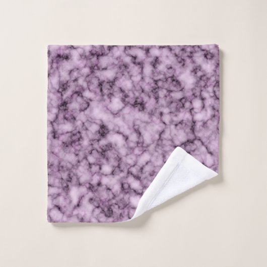 Marbre violet de luxe Monogramme (Gant de toilette)
