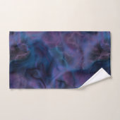 marbre violet et bleu abstrait (Serviette à main)