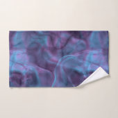 marbre violet et bleu abstrait (Serviette à main)