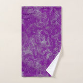 marbre violet et bleu abstrait (Serviette à main)
