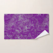 marbre violet et bleu abstrait (Serviette à main)