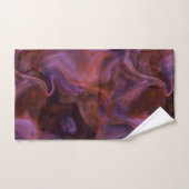 marbre violet et orange abstrait (Serviette à main)