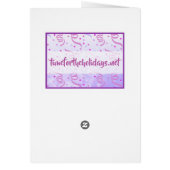 Marbre violet photo Anniversaire (Dos)