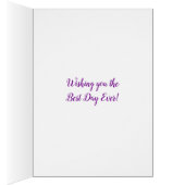 Marbre violet photo Anniversaire (Intérieur (Droit))