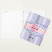 Marbre violet rose pâle agate nom 2026 (Devant avec enveloppe)