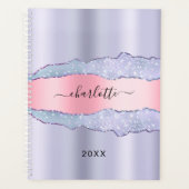 Marbre violet rose pâle agate nom 2026 (Devant)