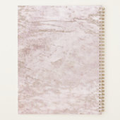 Marbres modernes en Mauve Rose Gold Mariage Plans (Dos)