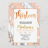 Marbrez la 13ème invitation d'anniversaire (Devant / Derrière)
