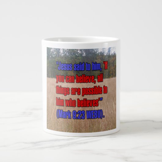 Marc 9:23 WEBU Mug (Devant)