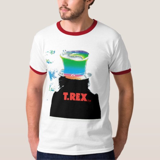 Marc Bolan™ en T.Rex™ Ringer T-Shirt (Voorkant)