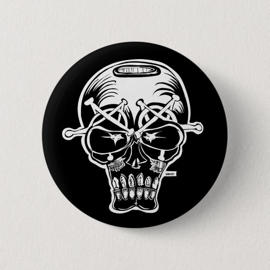 MARC VACHON EVILEYES ROUND BUTTON (Voorkant)