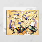 Marc - Vogels boven het dorp Briefkaart (Voorkant / Achterkant)