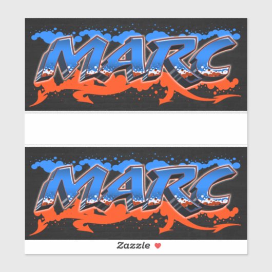 Marc Vorname Name Graffiti Aufkleber Sticker (Vel)