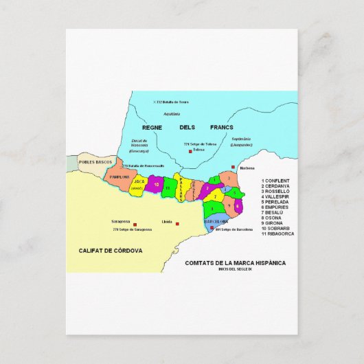 Marca Hispanica Briefkaart (Voorkant)