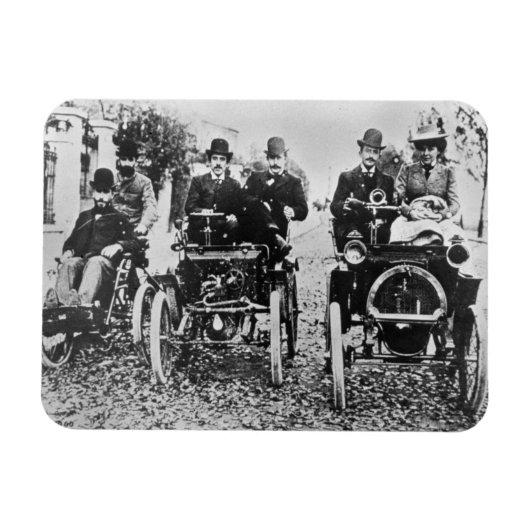 Marcel (d.1903) en Louis (1877-1944) Renault driv Magneet (Horizontaal)