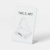 Marcel Duchamp's Fontein R.Mutt 1917 Reclamebord Met Voetstuk (Voorkant)