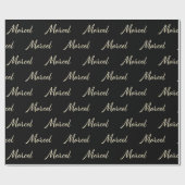 Marcel Prénom Nom du papier cadeau (Plat)