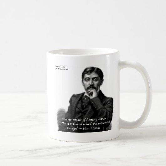 Marcel Proust & beroemd Citaat Koffiemok (Rechts)