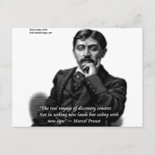 Marcel Proust & Beroemde Citaten Briefkaart