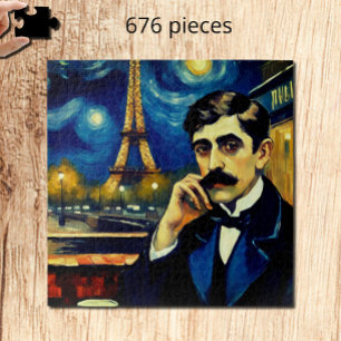 Marcel Proust in Parijs - fantasie Legpuzzel