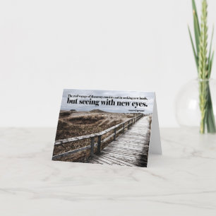 Marcel Proust Inspirerend Quote "New eyes" Bedankkaart