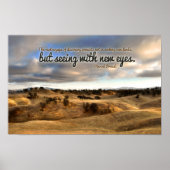 Marcel Proust Inspirerend Quote "New eyes" Poster (Voorkant)