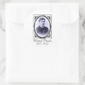 Marcel Proust Ronde Sticker (Tas)
