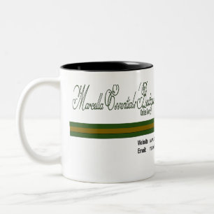 Marcella Essentials Boutique Logo Tweekleurige Koffiemok