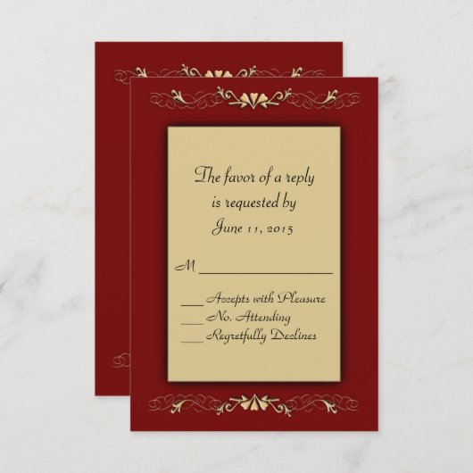 Marcella et Gold RSVP (Devant / Derrière)